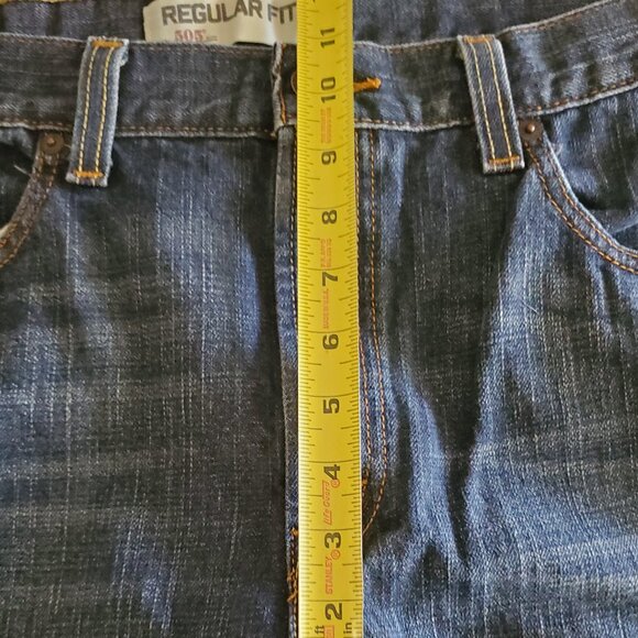 Levi's 505 Men's 34x34 Regular Fit Straight Leg Jeans Actual 17.5x33.5 - Picture 10 of 10